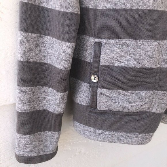 Croft & Barrow Size Medium Shacket Gray on Gray Full Zip Shirt/Jacket - Picture 5 of 12